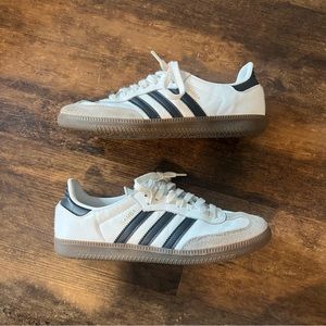 White adidas sambas